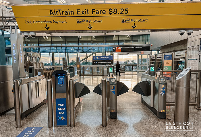 aeropuerto JFK barrera acceso airtrain aeropuerto jfk