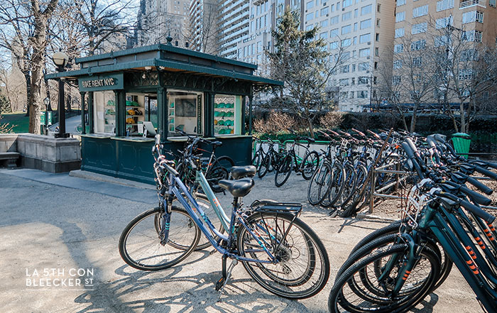 central park en bici
